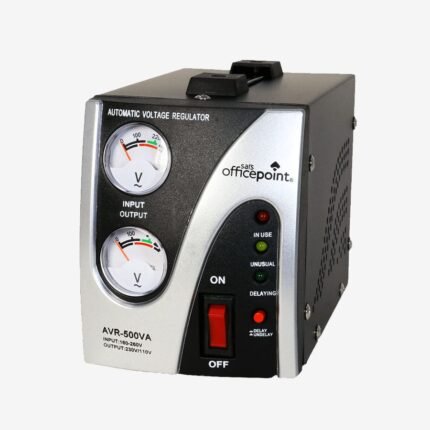 STABILISER AVR 500Va with 230v and 110v outlet +1 Year Warranty OfficePointBrand