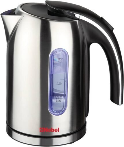 NOBEL KETTLE STAINLESS STEEL 1.7 LITRE  6month warranty