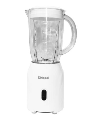 NOBEL-NB111L NOBEL TABLE TOP BLENDER WHITE 1.2 LITRES 300W WITH GRINDER CUP STAINLESS STEEL