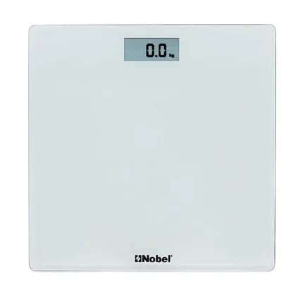 Nobel Weighing Scale White 150 Kgs Tempered Glass Digital Anti Slip Feet NBS52WH
